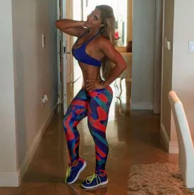 1167 Maripily Women Activewear Print Legging