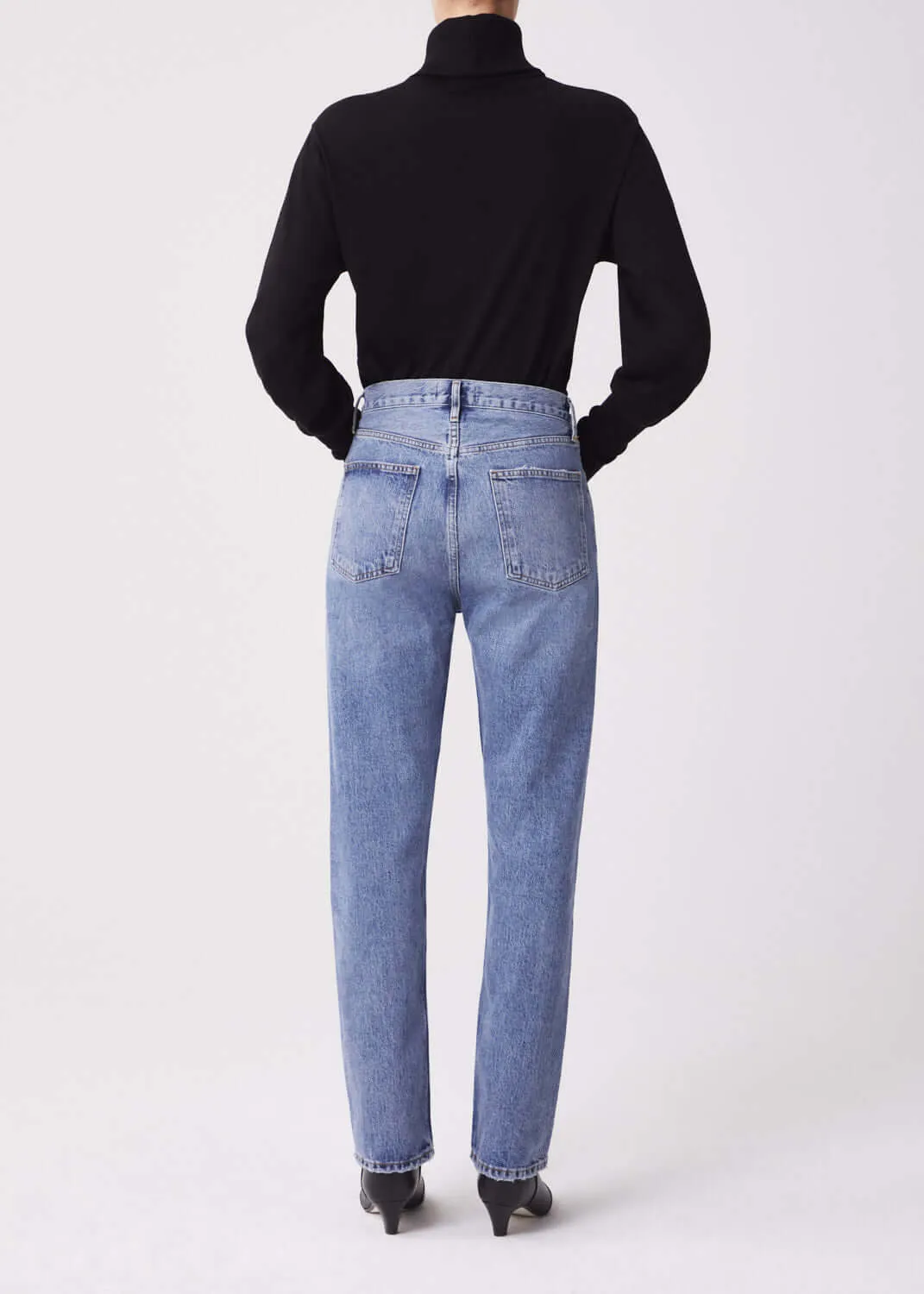 90'S PINCH WAIST HIGH RISE STRAIGHT