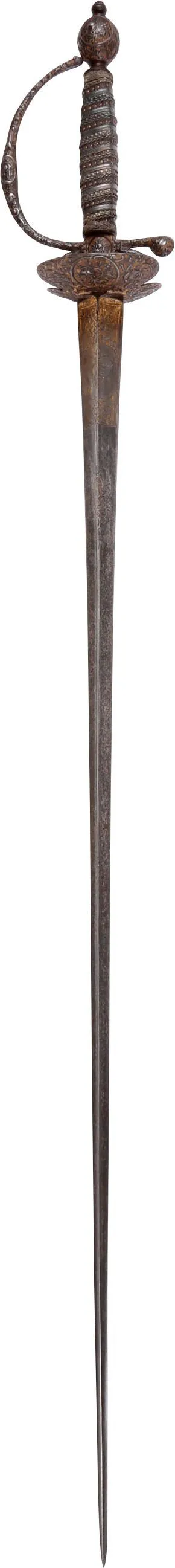 A FINE FRENCH STEEL HILTED SMALLSWORD C.1750