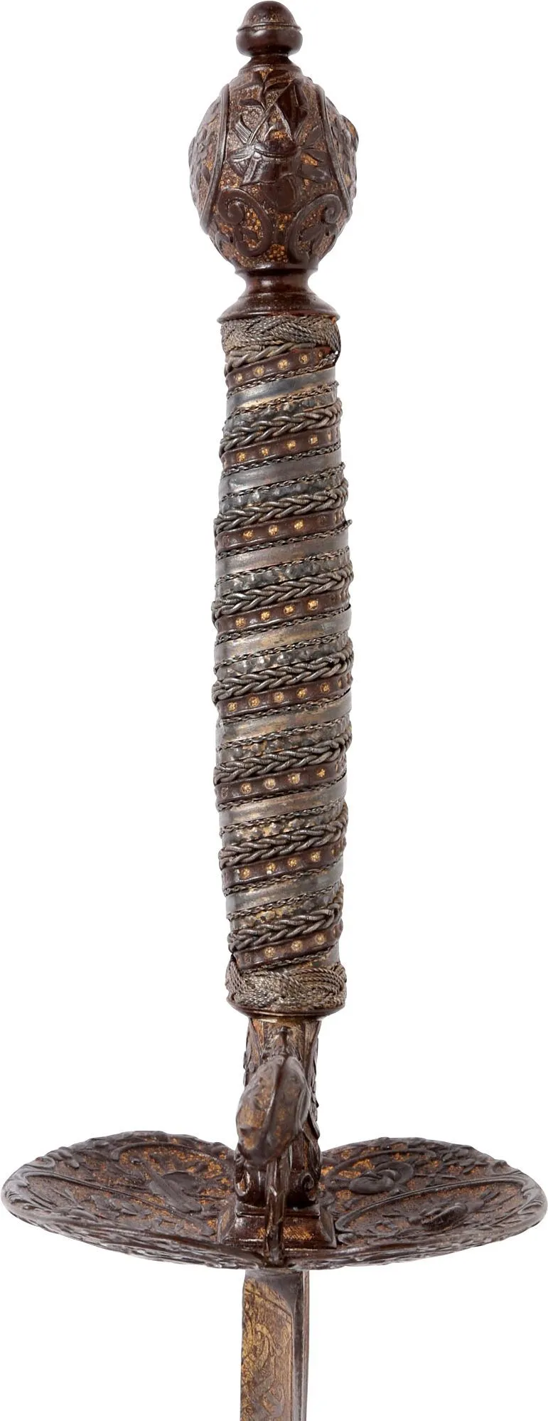 A FINE FRENCH STEEL HILTED SMALLSWORD C.1750