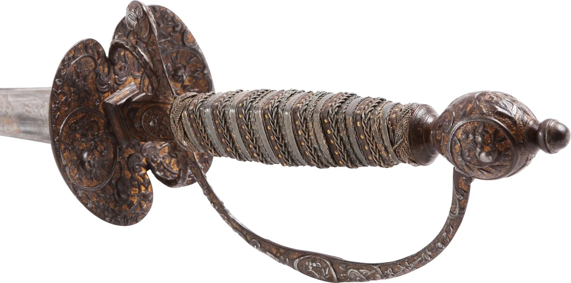 A FINE FRENCH STEEL HILTED SMALLSWORD C.1750
