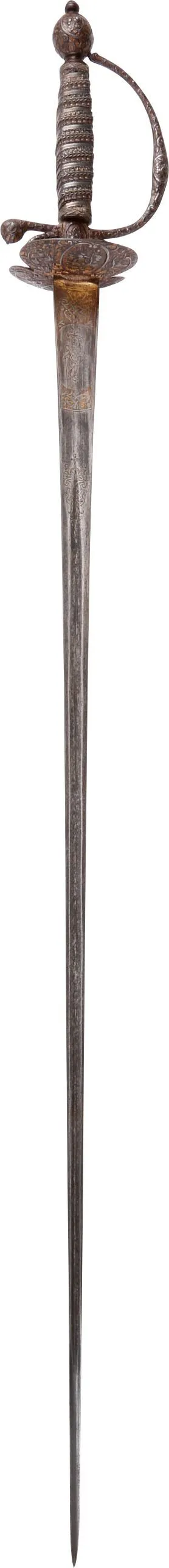 A FINE FRENCH STEEL HILTED SMALLSWORD C.1750
