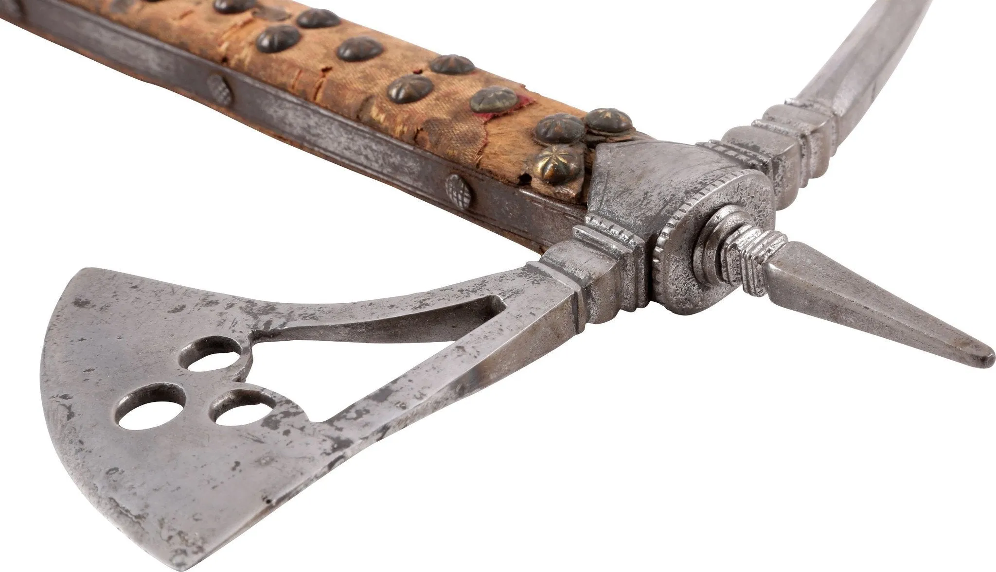 A RARE ITALIAN BATTLE AXE C.1575-1600
