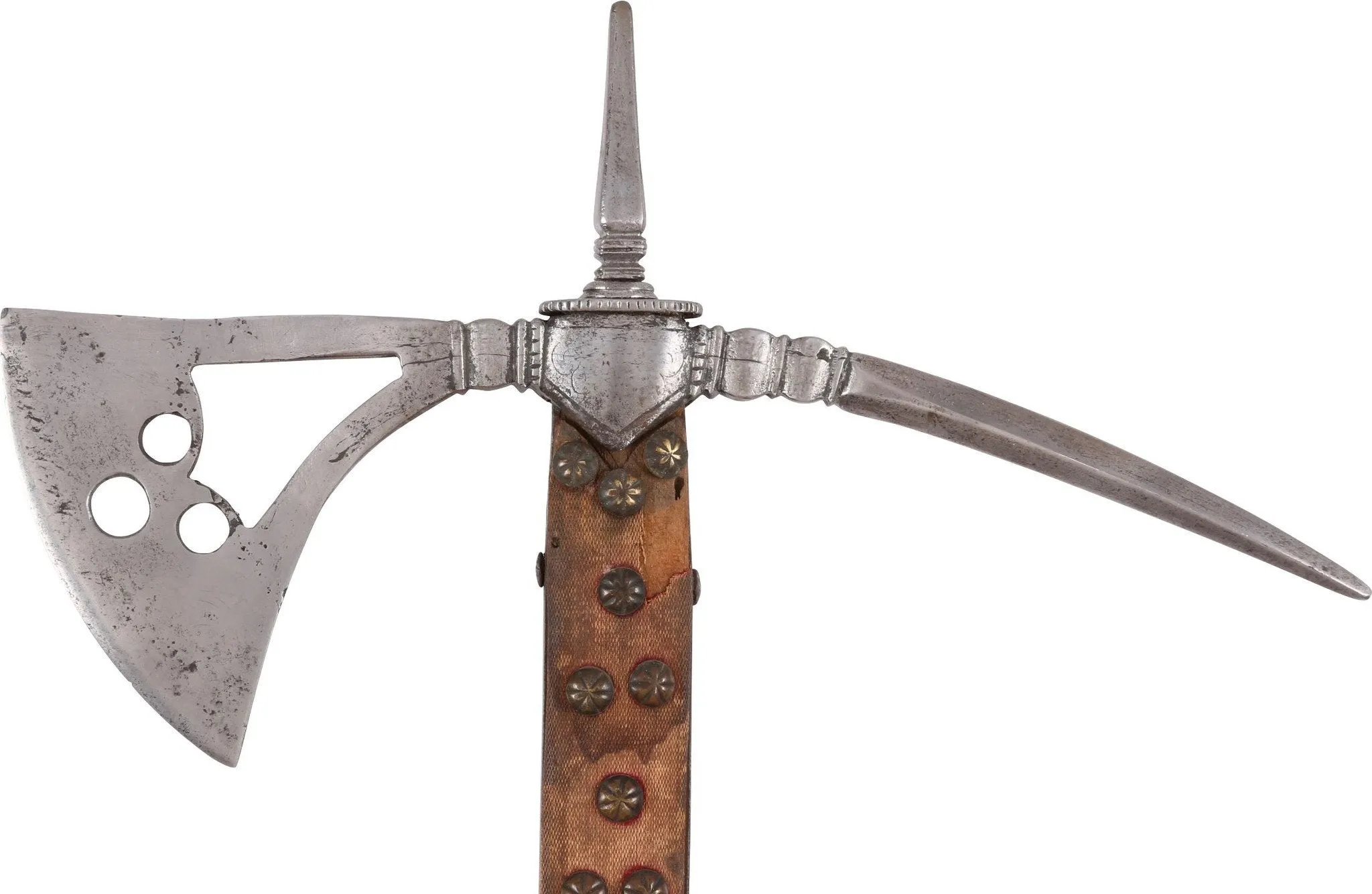 A RARE ITALIAN BATTLE AXE C.1575-1600