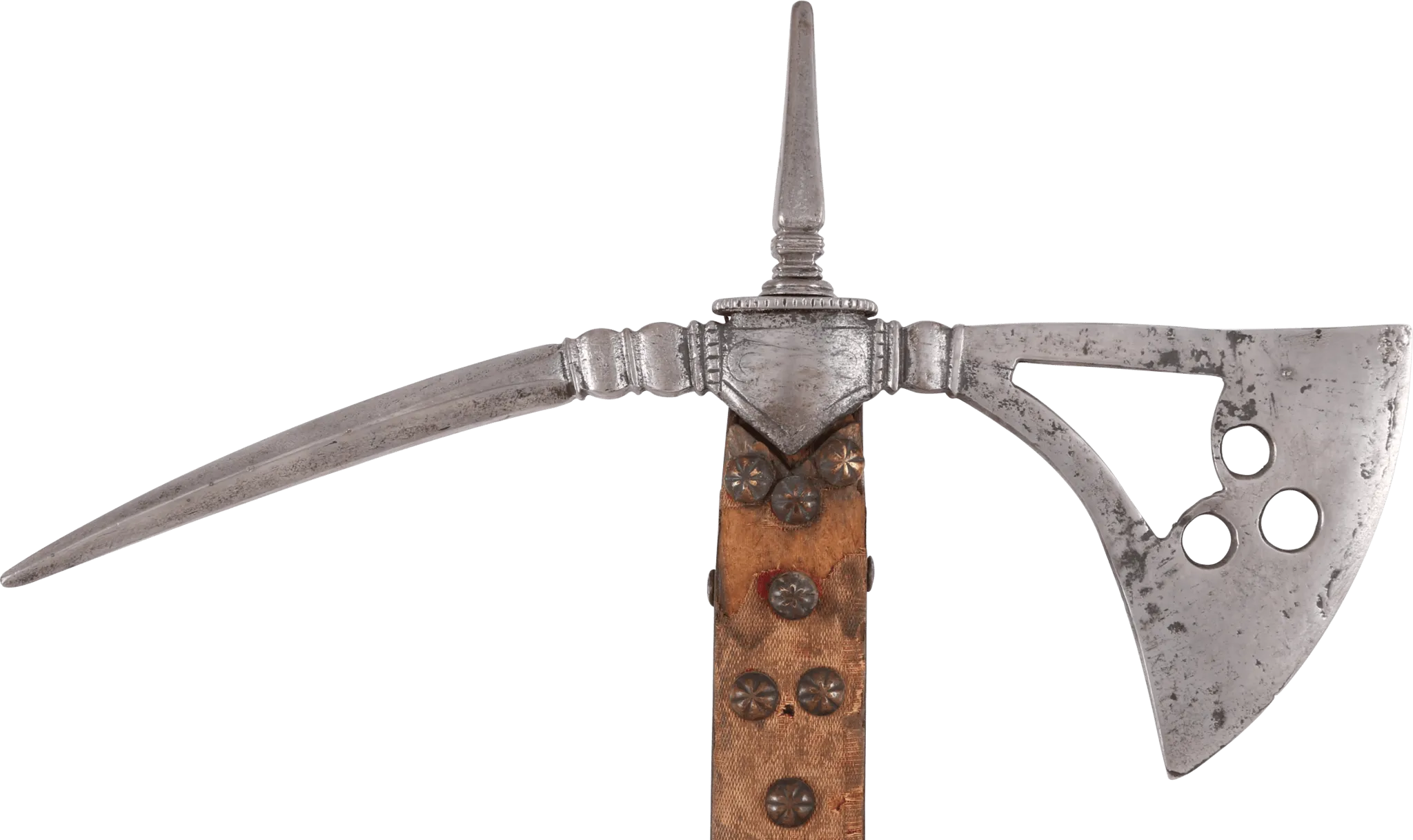 A RARE ITALIAN BATTLE AXE C.1575-1600