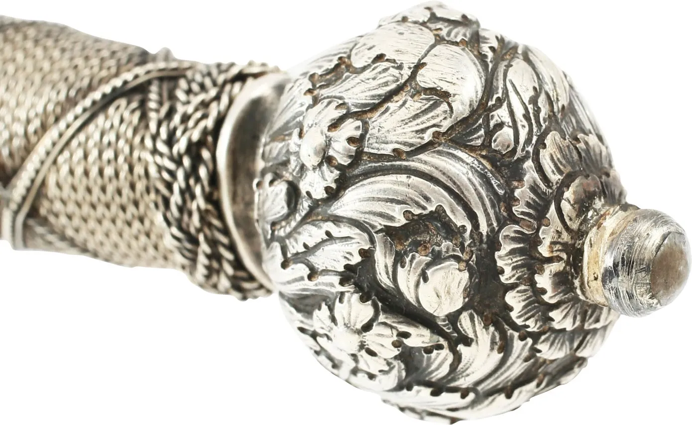A RARE SILVER HILTED NORTH ITALIAN TRANSITIONAL RAPIER C.1655-60.