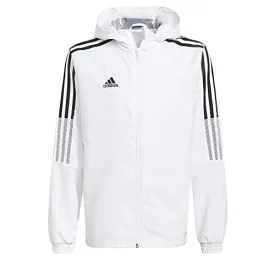 adidas unisex-child Tiro 21 Windbreaker White Large