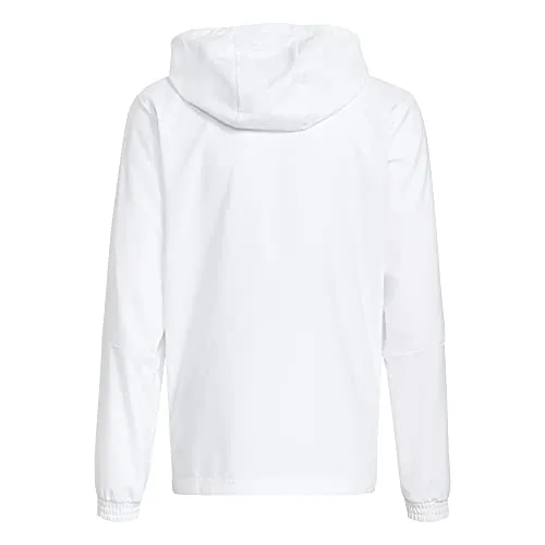 adidas unisex-child Tiro 21 Windbreaker White Large