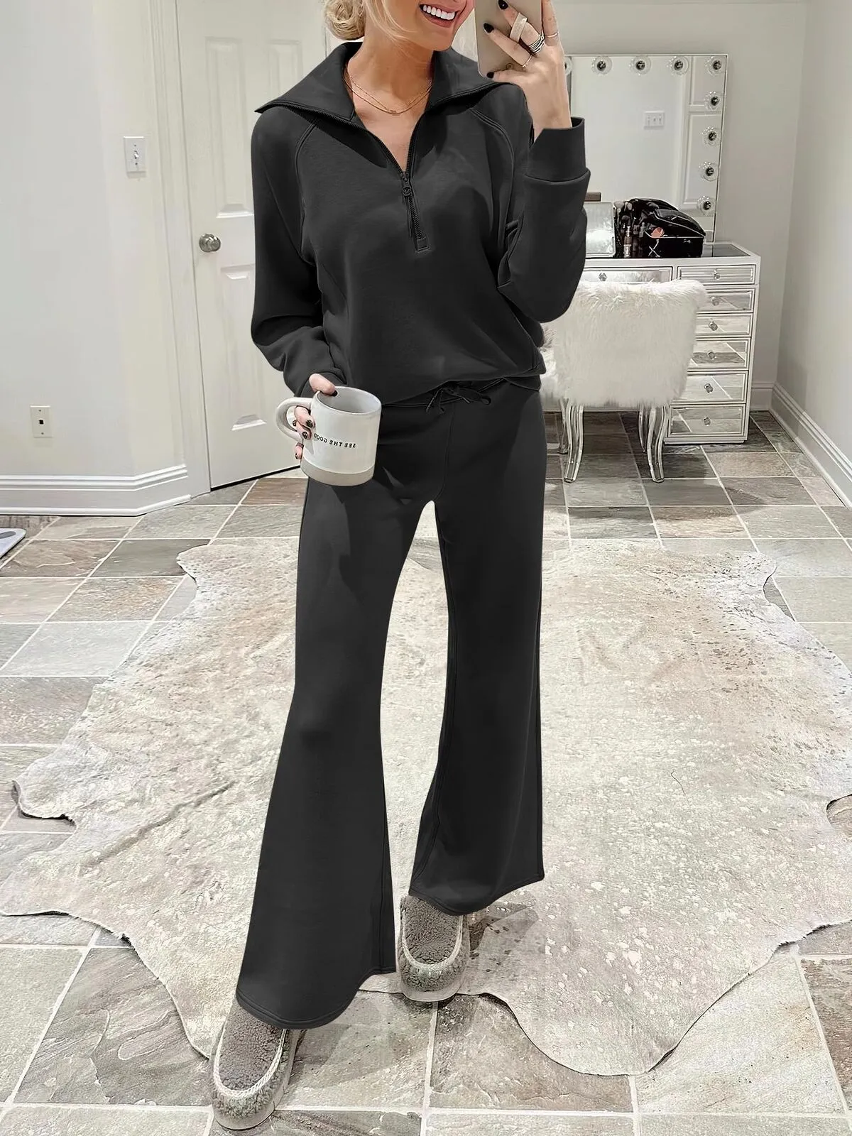 ANRABESS Women 2 Piece Outfits Sweatsuit Set