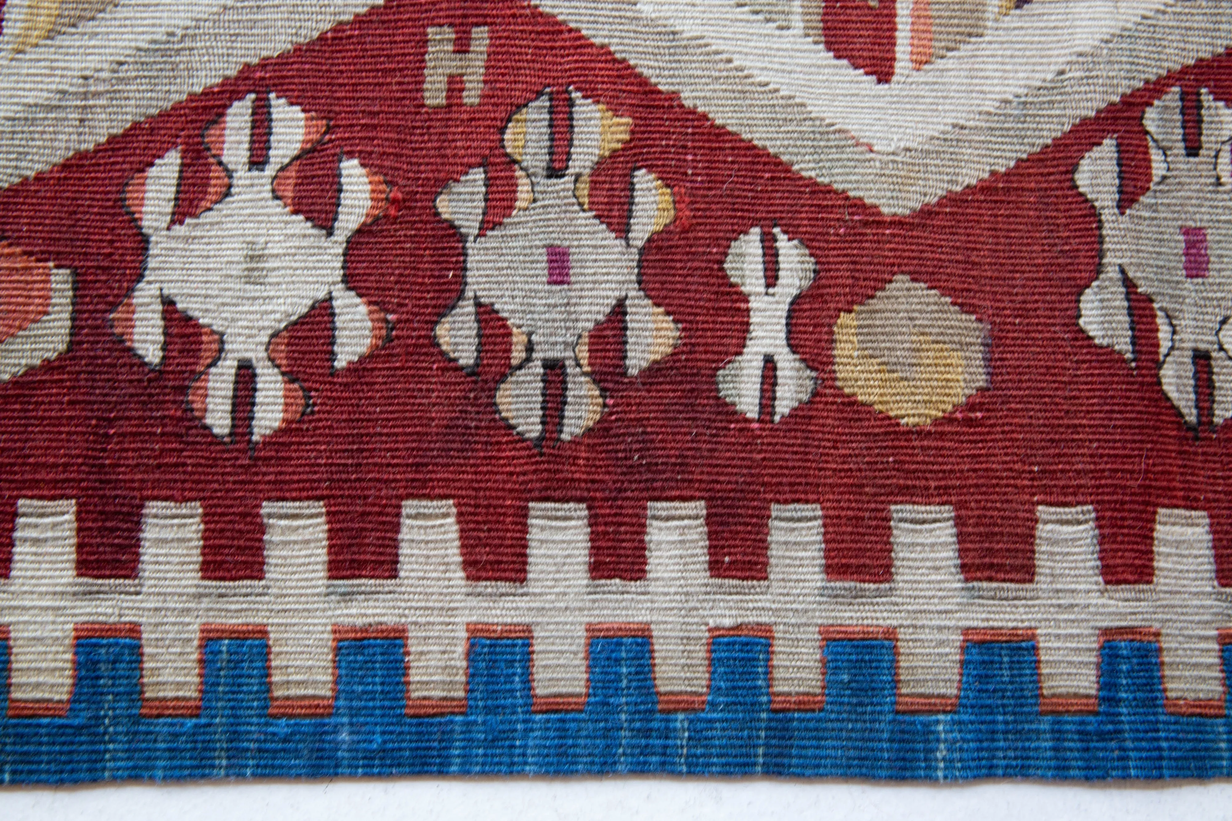 Antique Aydin Kilim Rug 4'9"x8'11"