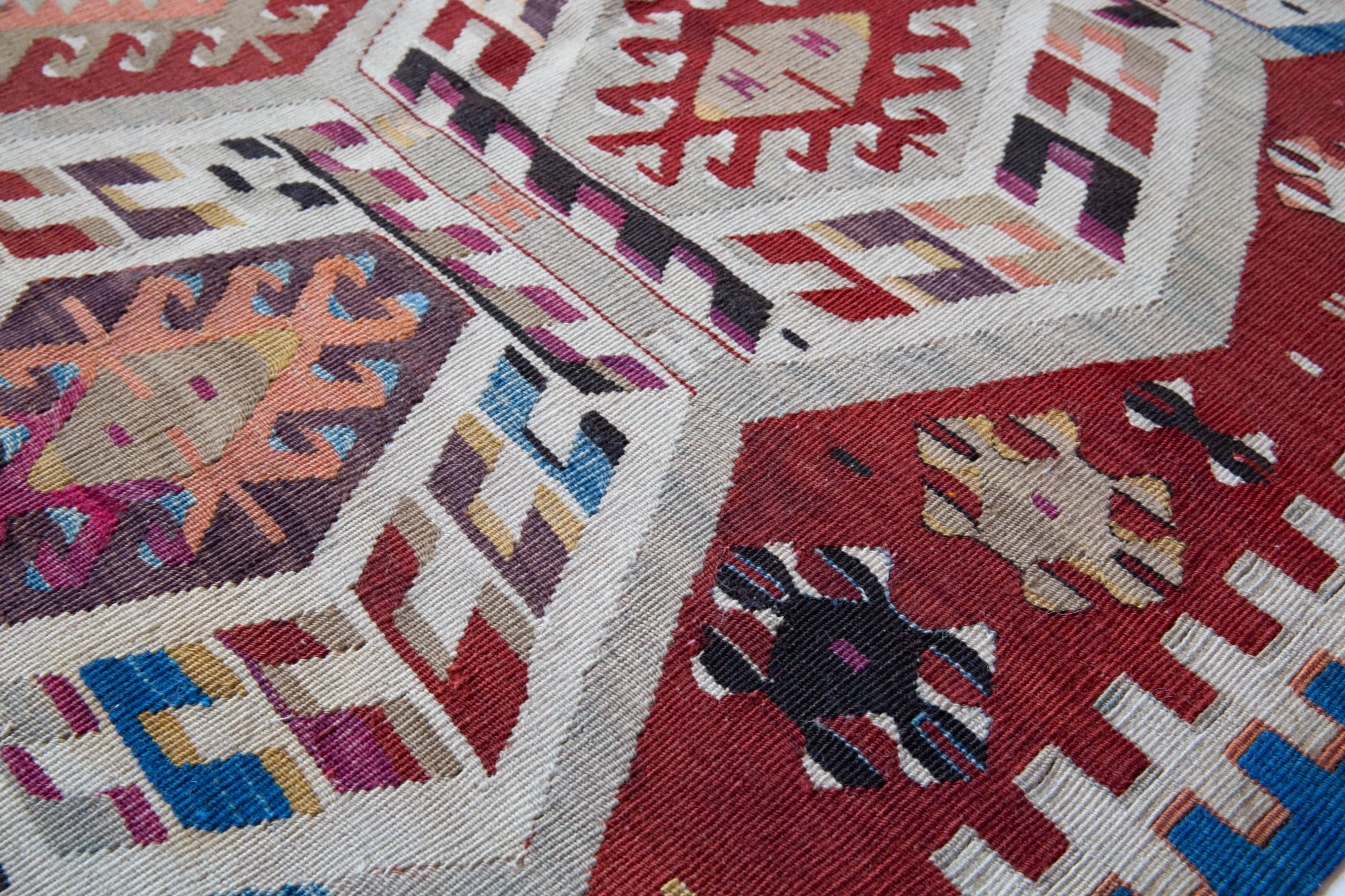 Antique Aydin Kilim Rug 4'9"x8'11"