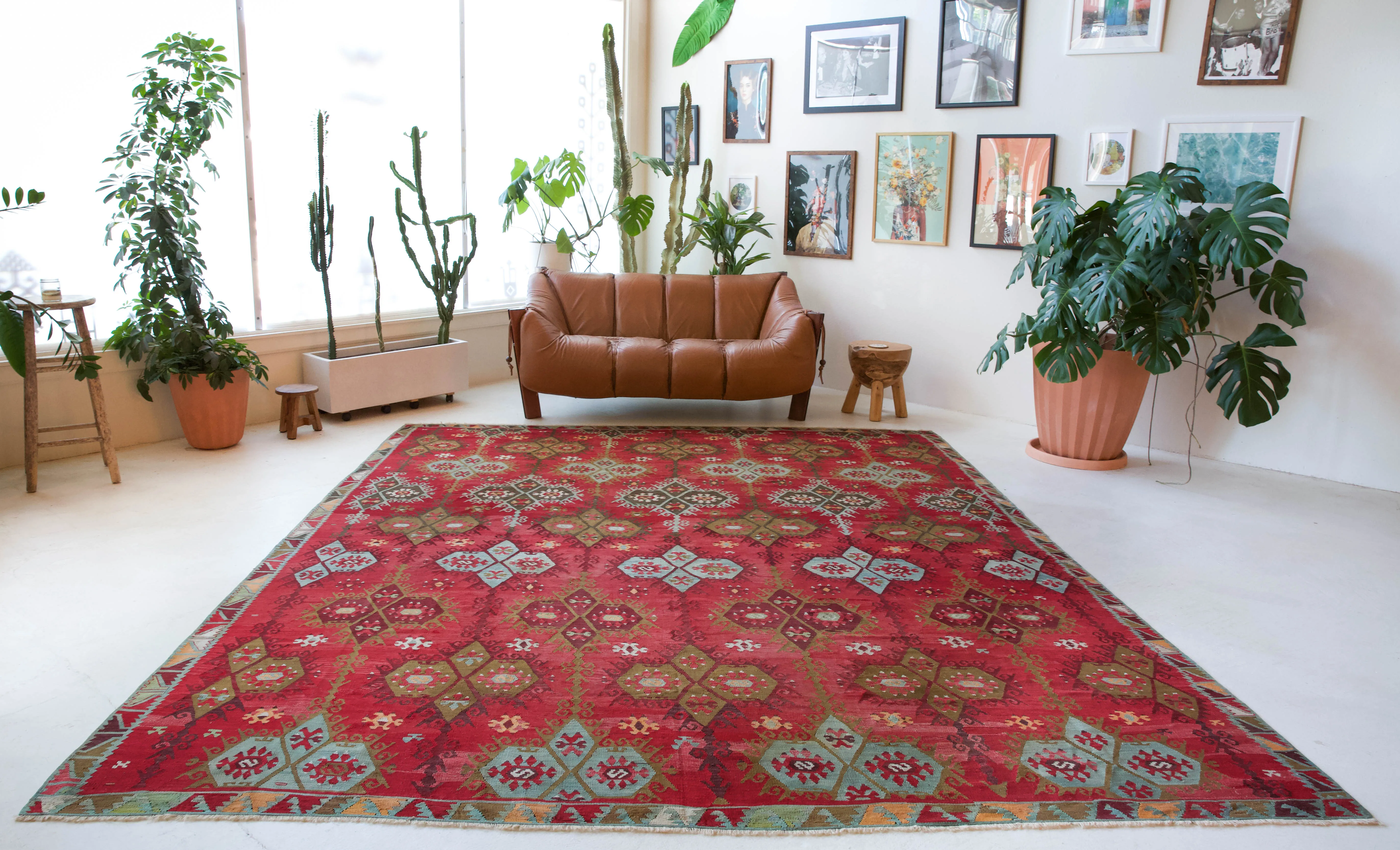 Antique Sivas Sarkisla Kilim Rug 9'4"x11'4"
