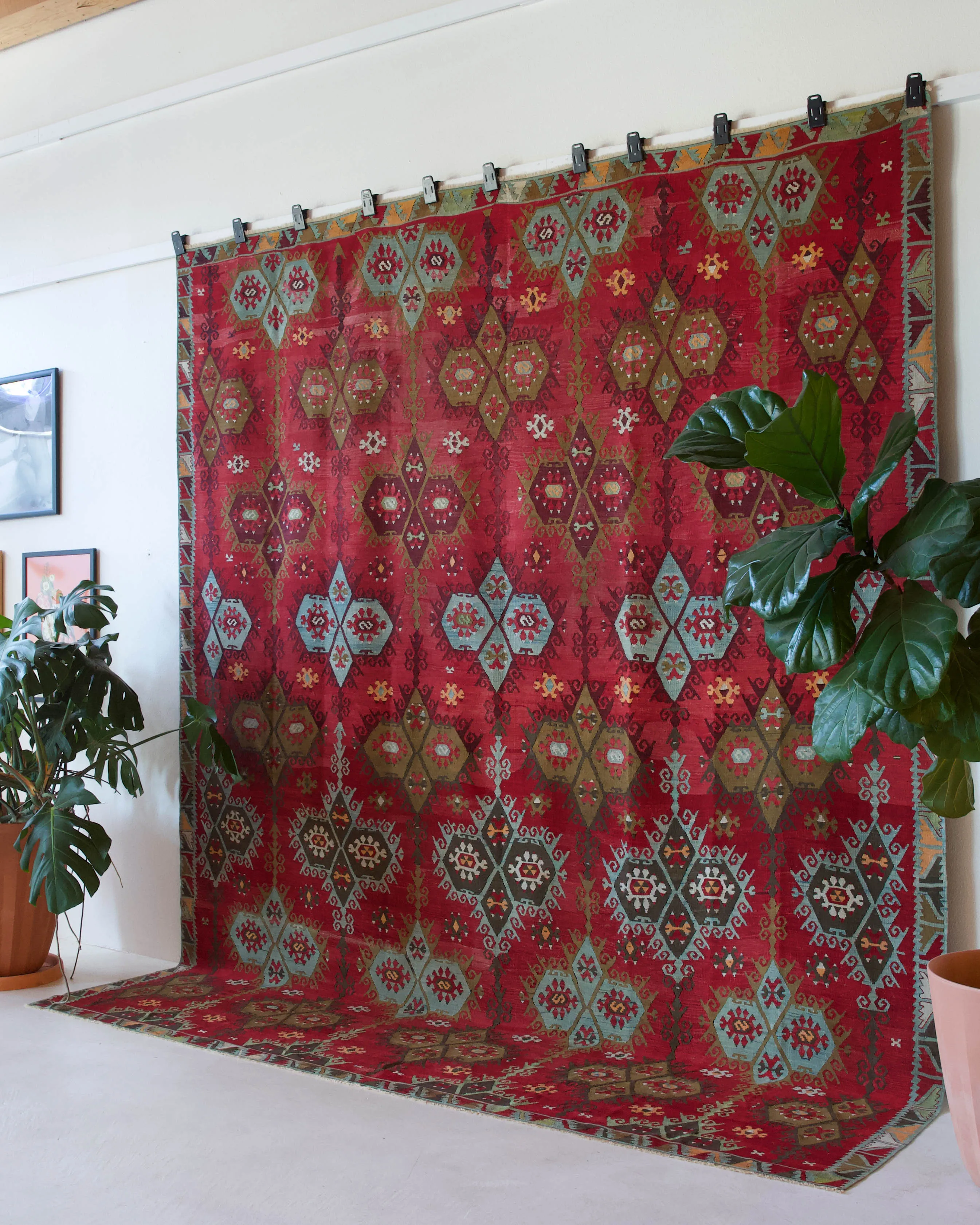 Antique Sivas Sarkisla Kilim Rug 9'4"x11'4"