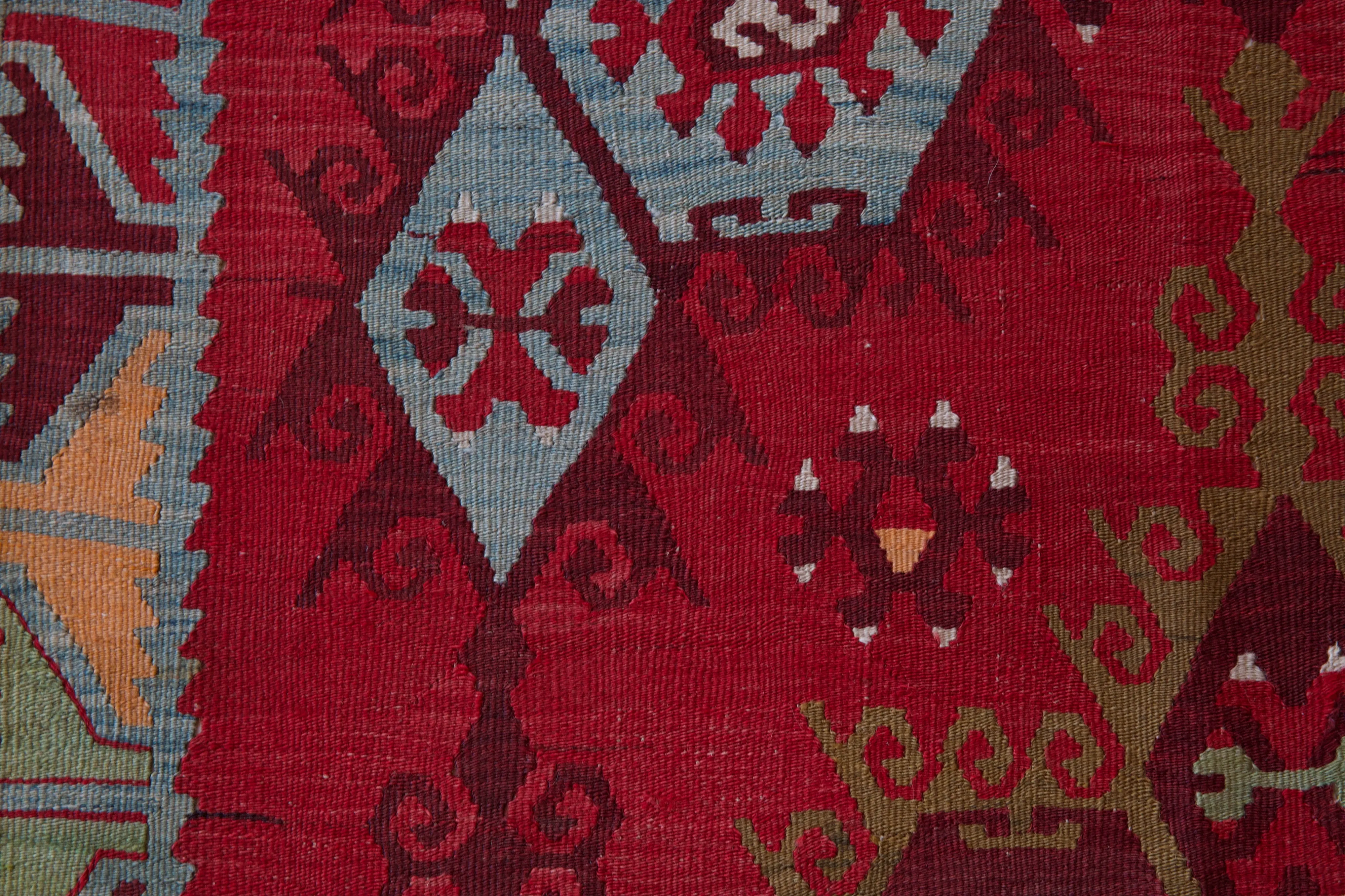 Antique Sivas Sarkisla Kilim Rug 9'4"x11'4"