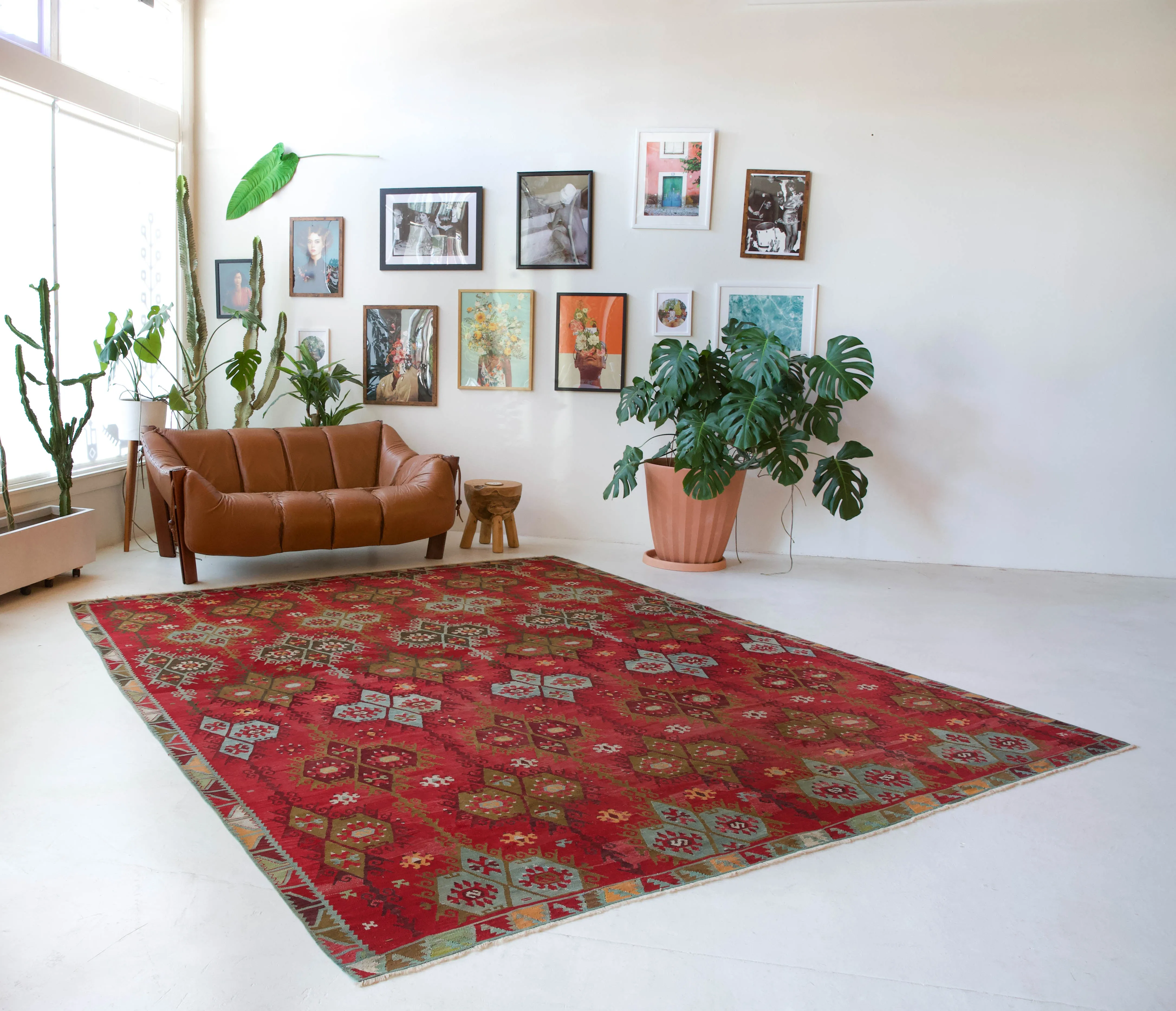 Antique Sivas Sarkisla Kilim Rug 9'4"x11'4"