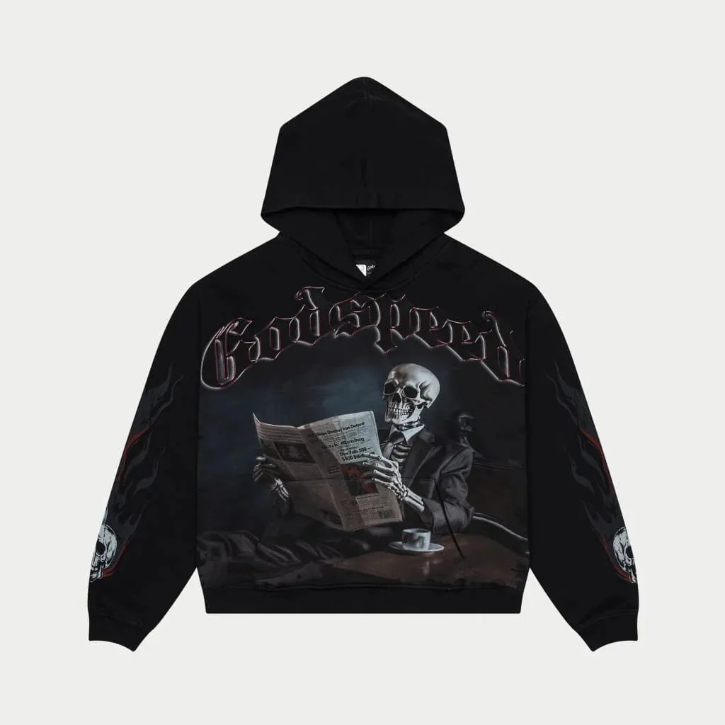 Black Monday Hoodie (Grey Wash) - GBLKMNDHDDBWSH