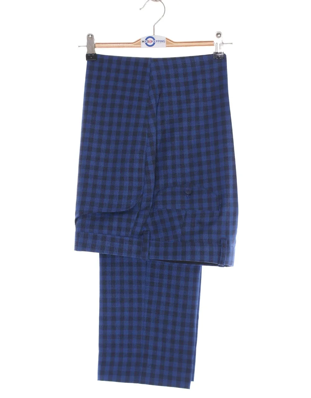 Blue Gingham Check Suit
