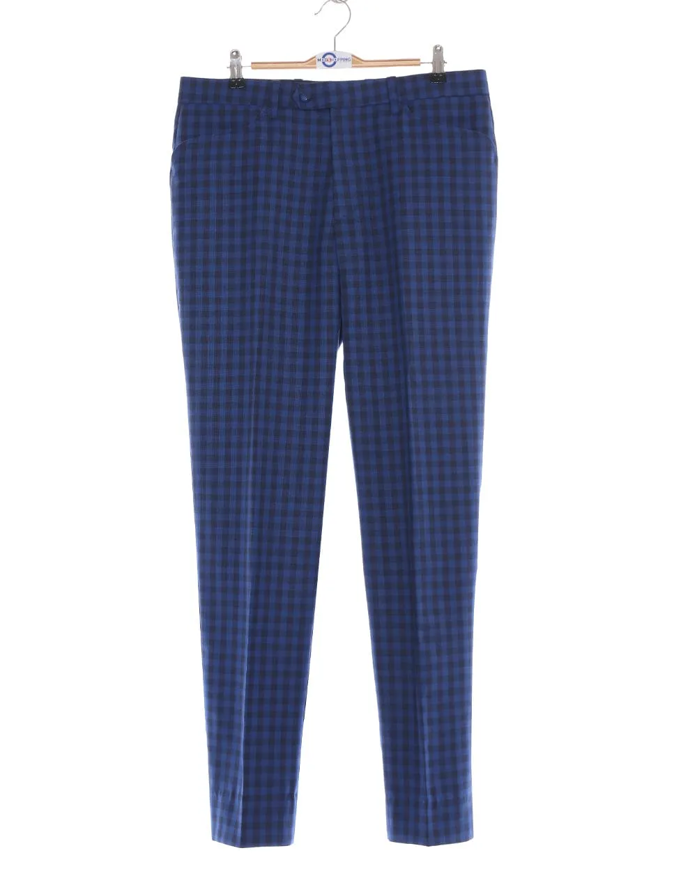 Blue Gingham Check Suit