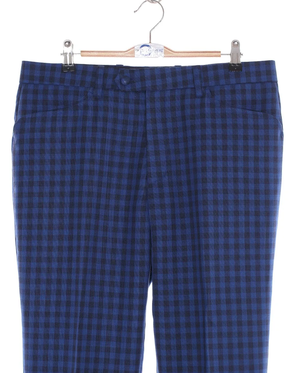 Blue Gingham Check Suit