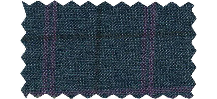 Blue Windowpane Suit