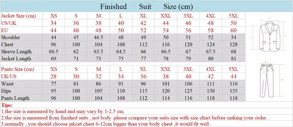 Bronner White Red Splicing Slim Fit 2-Pc Suit