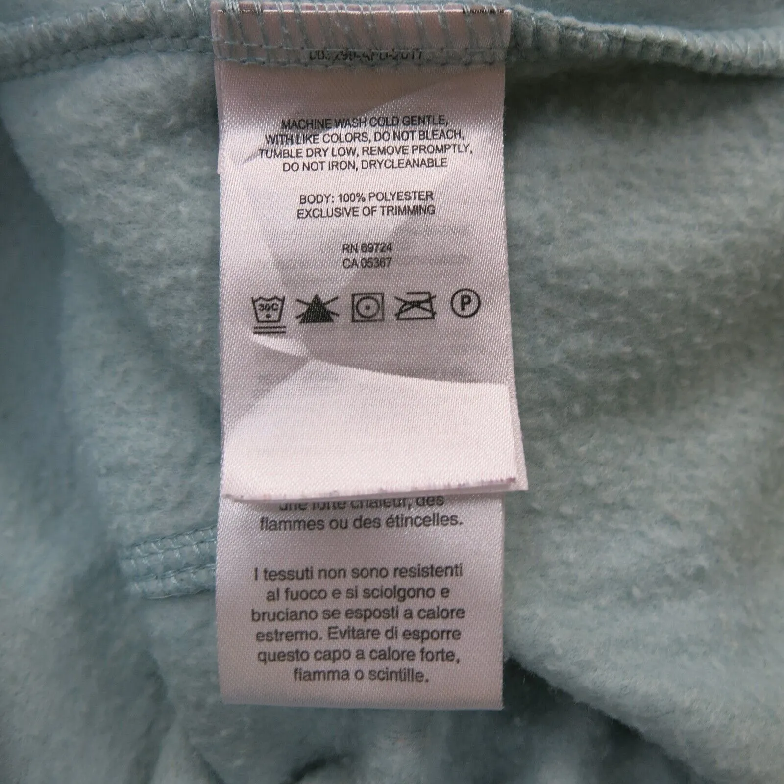 Columbia Women Full Zip Fleece Jackets Mock Neck Long Sleeves Sky Blue Size S