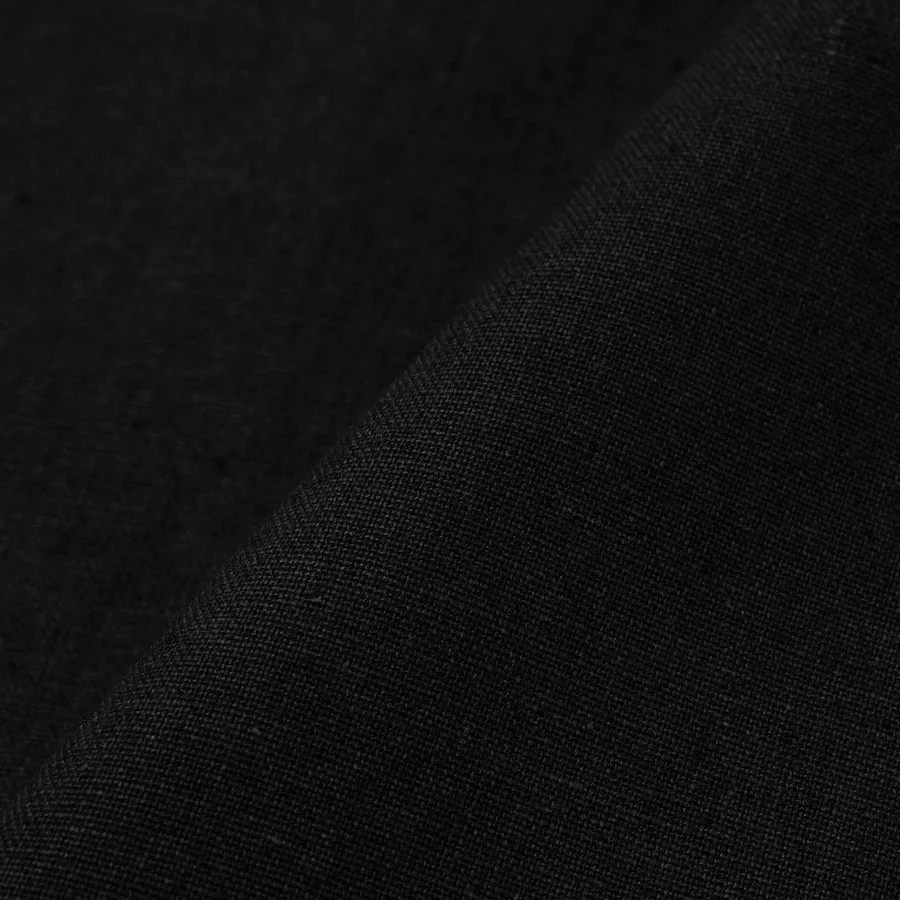 Day to day Linen Camp Collar - Black
