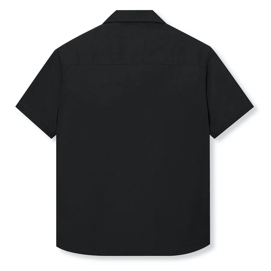 Day to day Linen Camp Collar - Black