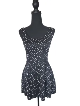 Divided H&M - Sleeveless Black Polka Dot Dress
