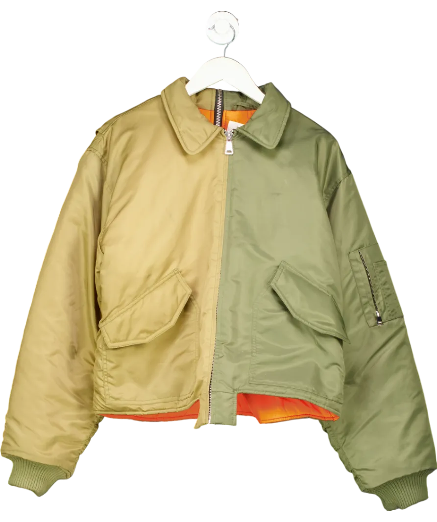 (Di)vision Green Split Bomber Jacket UK S
