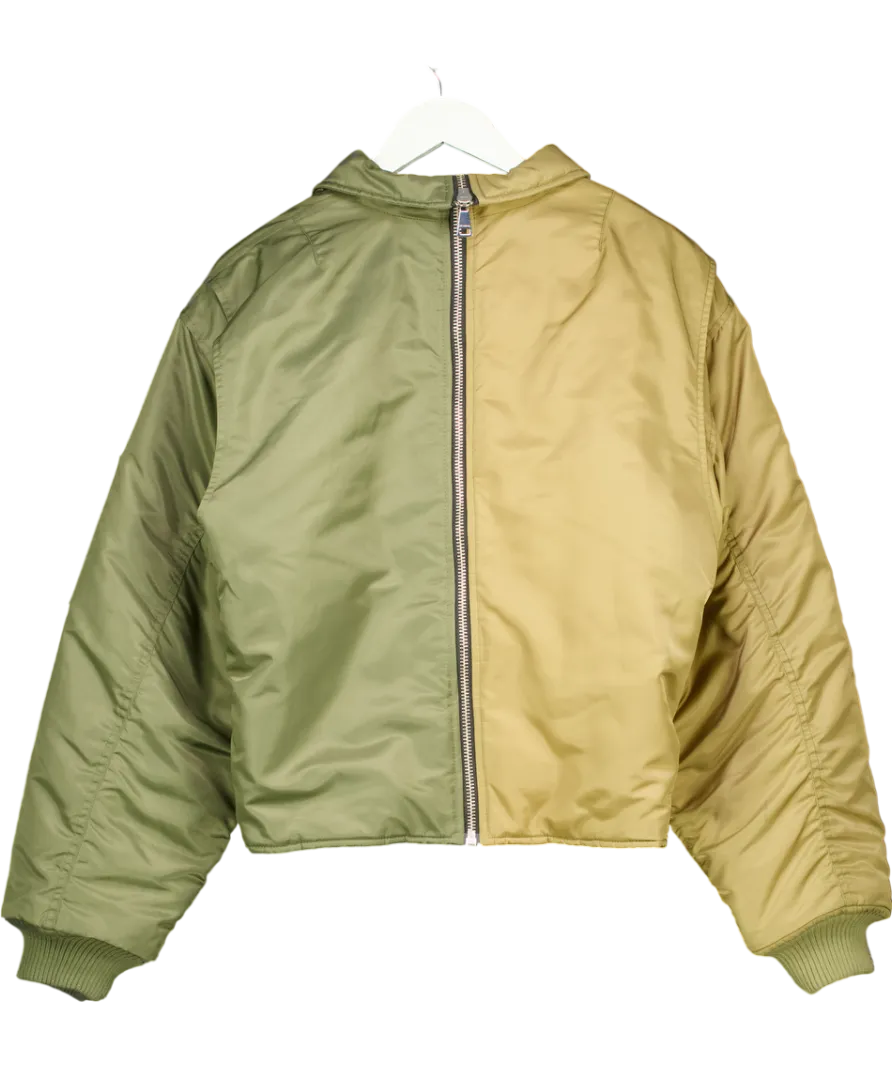 (Di)vision Green Split Bomber Jacket UK S
