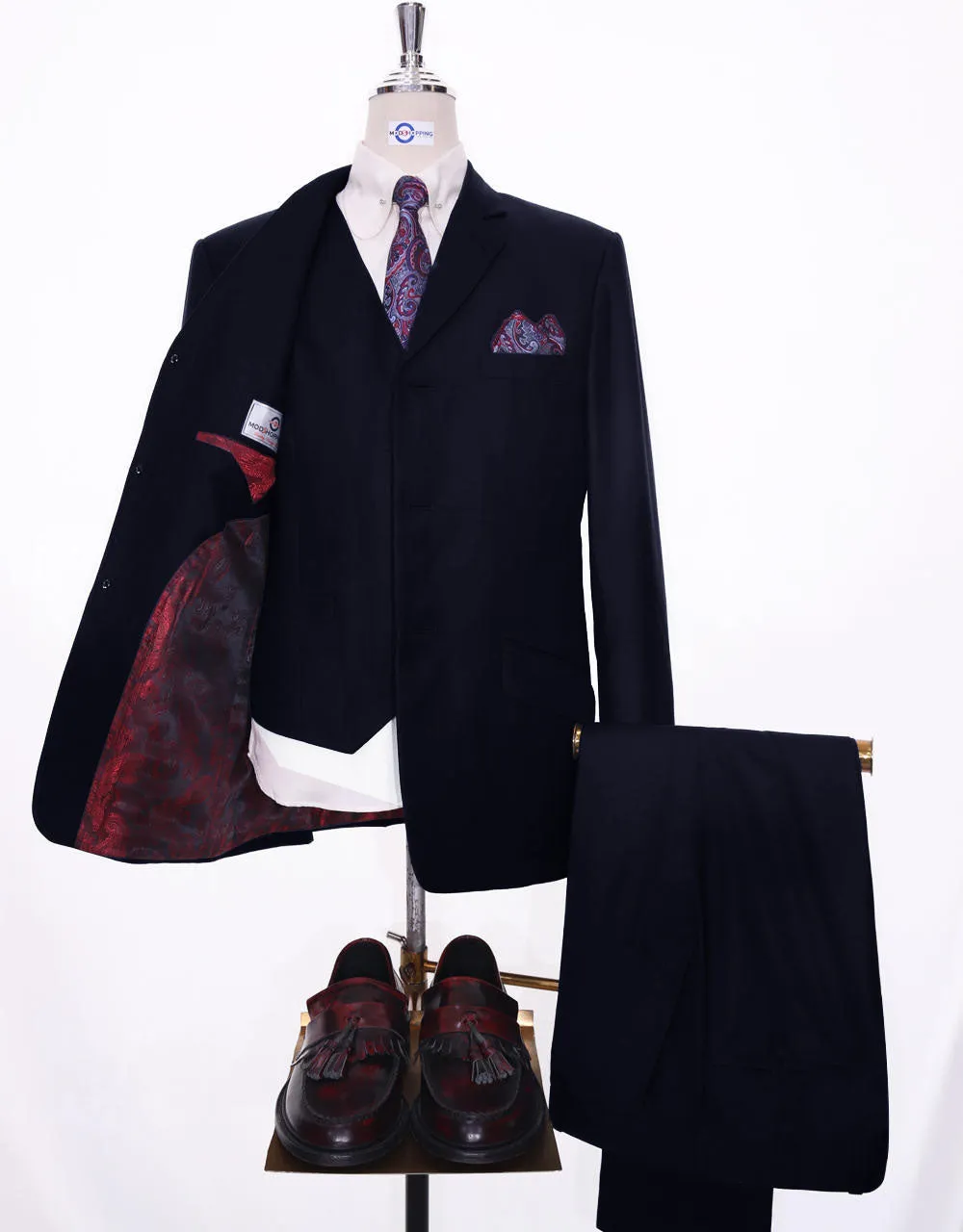 Essential Dark Navy Blue 3 Piece Suit