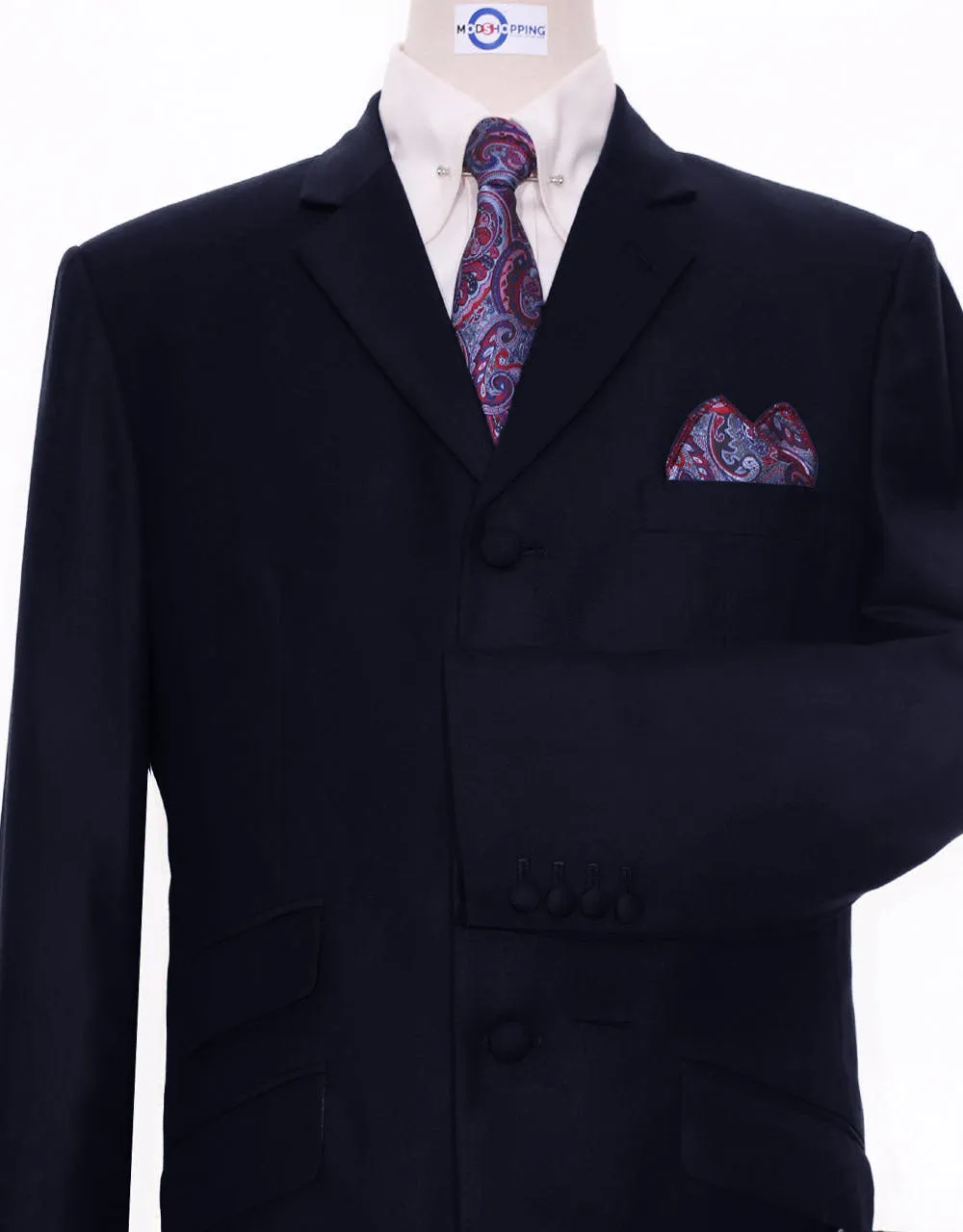 Essential Dark Navy Blue 3 Piece Suit