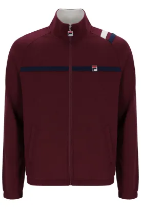 Fila Vintage Men's MK2 Archive Track Top Windsor Wine