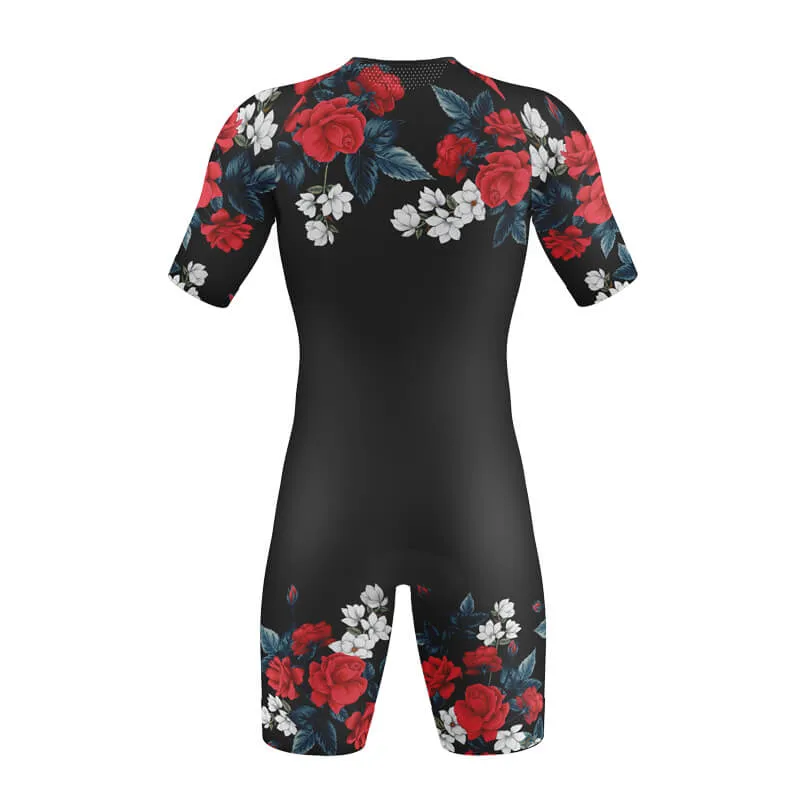 Floral Neck (Valentine) Tri-Suit