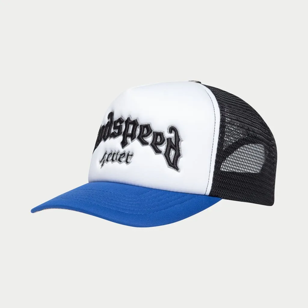 Gs Forever Foam Trucker Hat (Black/Royal) - GO002CAPBLKRYL