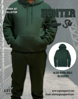 Hunter Green Adult Pull Over Sweat Suit