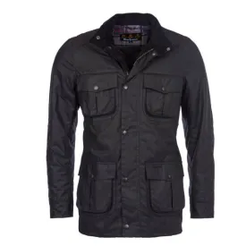 ID40030-Barbour Black Corbridge Wax