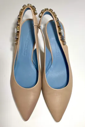Kennel & Schmenger Selma Sling Back Kitten Heel Nude 91-46960-325 s