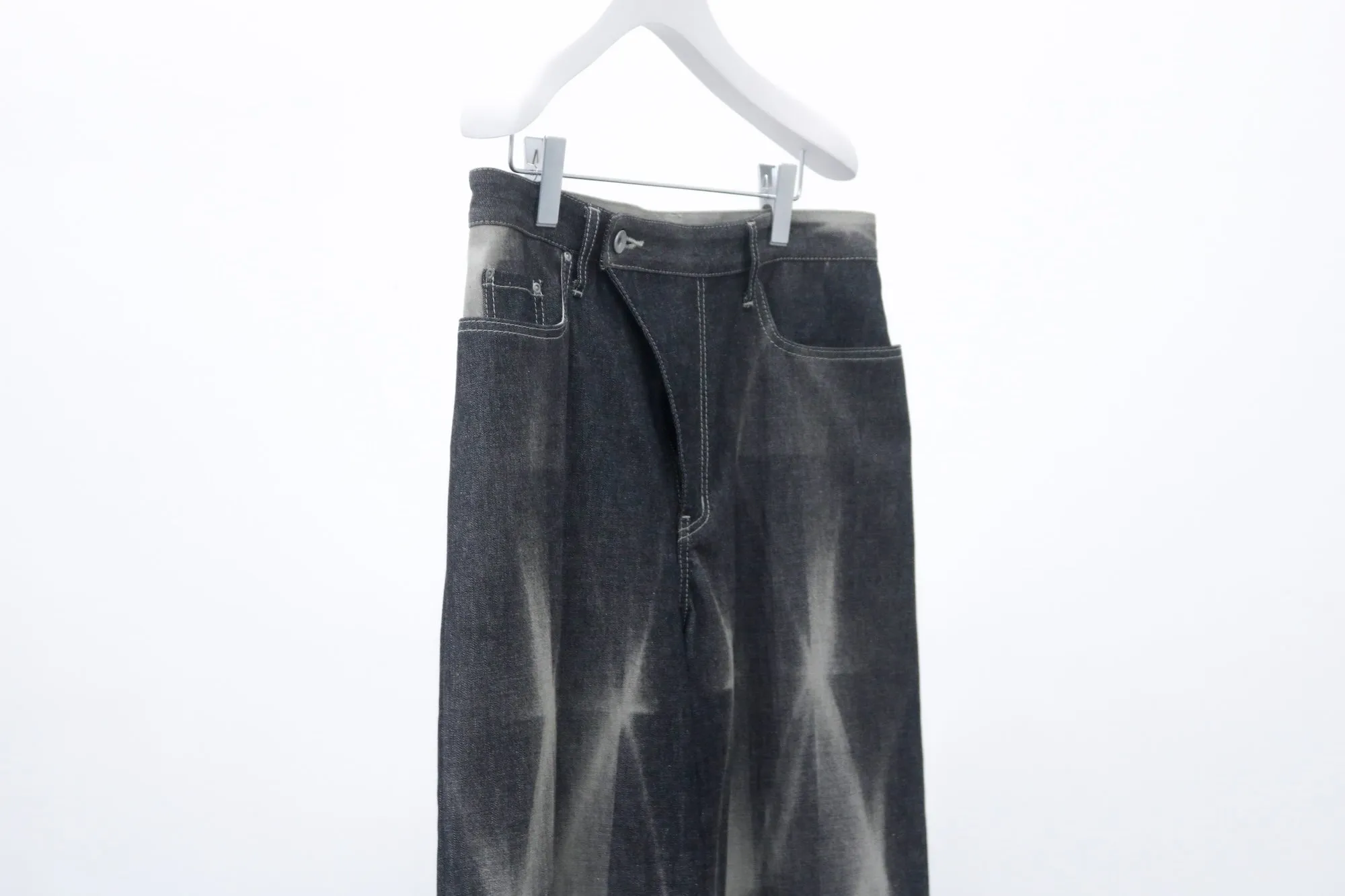 Kiriko Bleach Denim / black