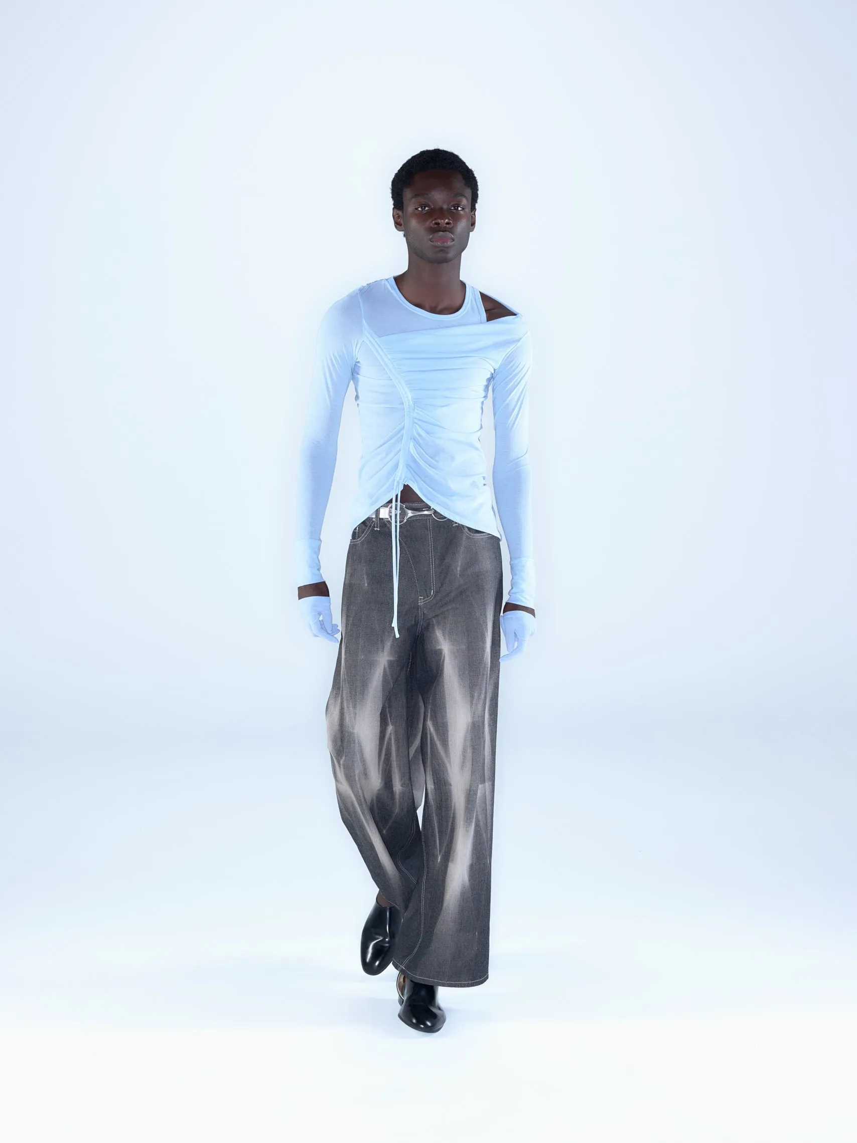 Kiriko Bleach Denim / black