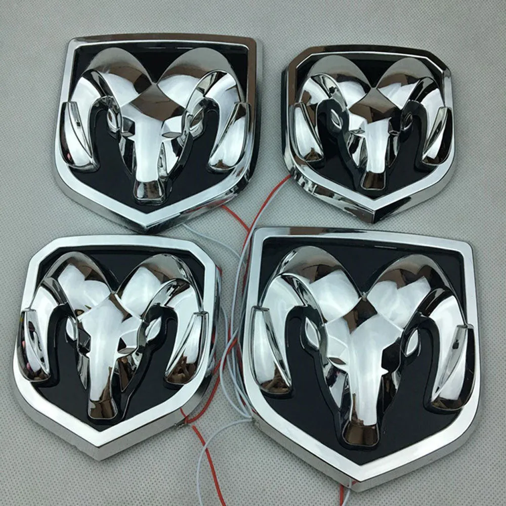 LED Emblem for RAM 1500 2500 3500 2013-2018 |  Front Rear | 1Pc