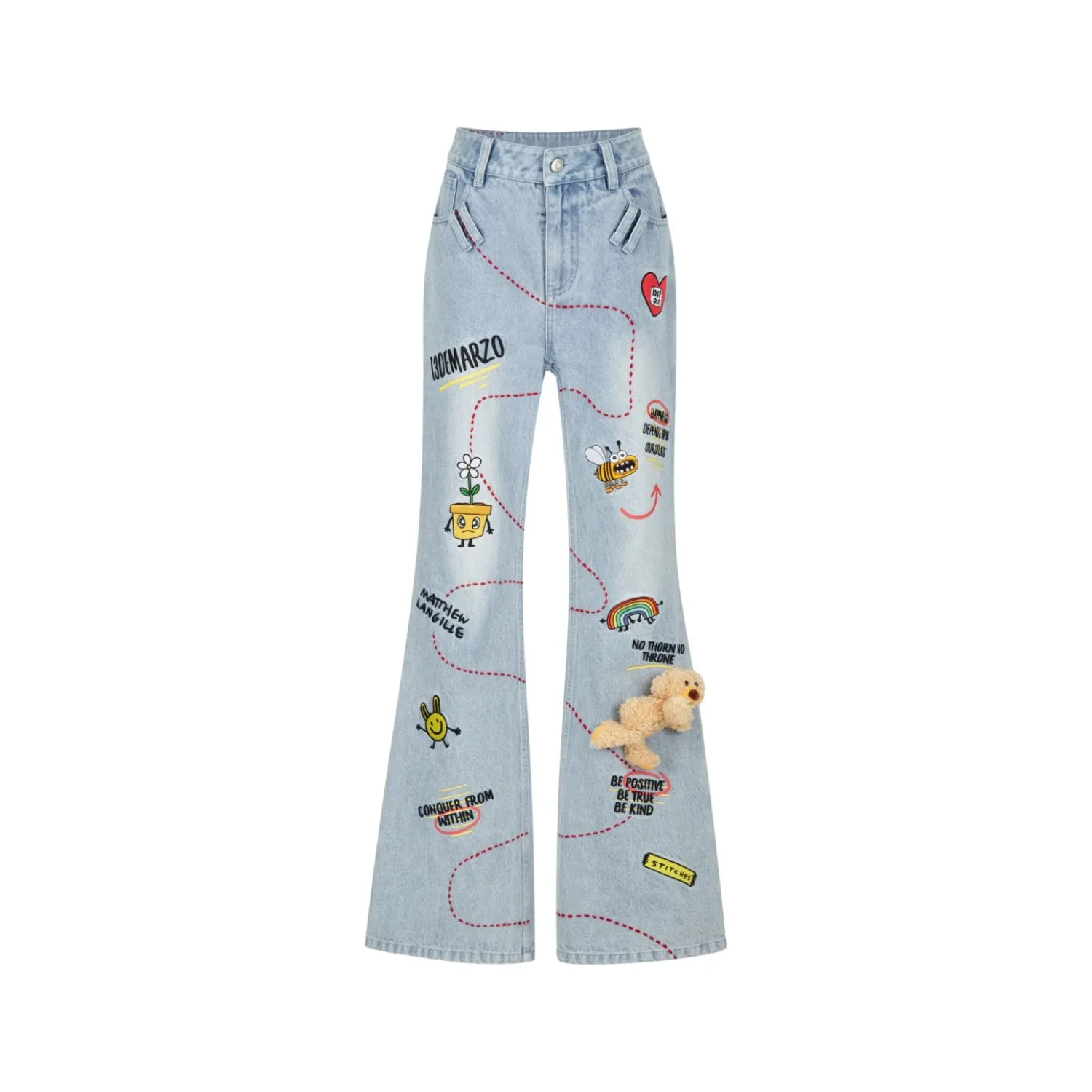 Matthew Langille Bear Travel Flare Jeans