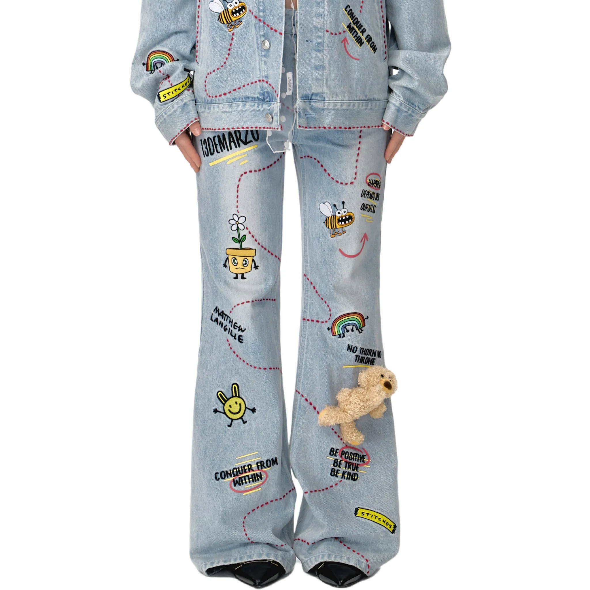 Matthew Langille Bear Travel Flare Jeans