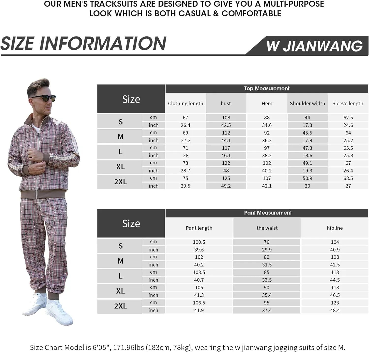 Men's Casual Tracksuits 2 Piece Outfit