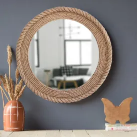 MH Trading Rustic Mirror Wood Framed Mirror for Bathroom (Large)