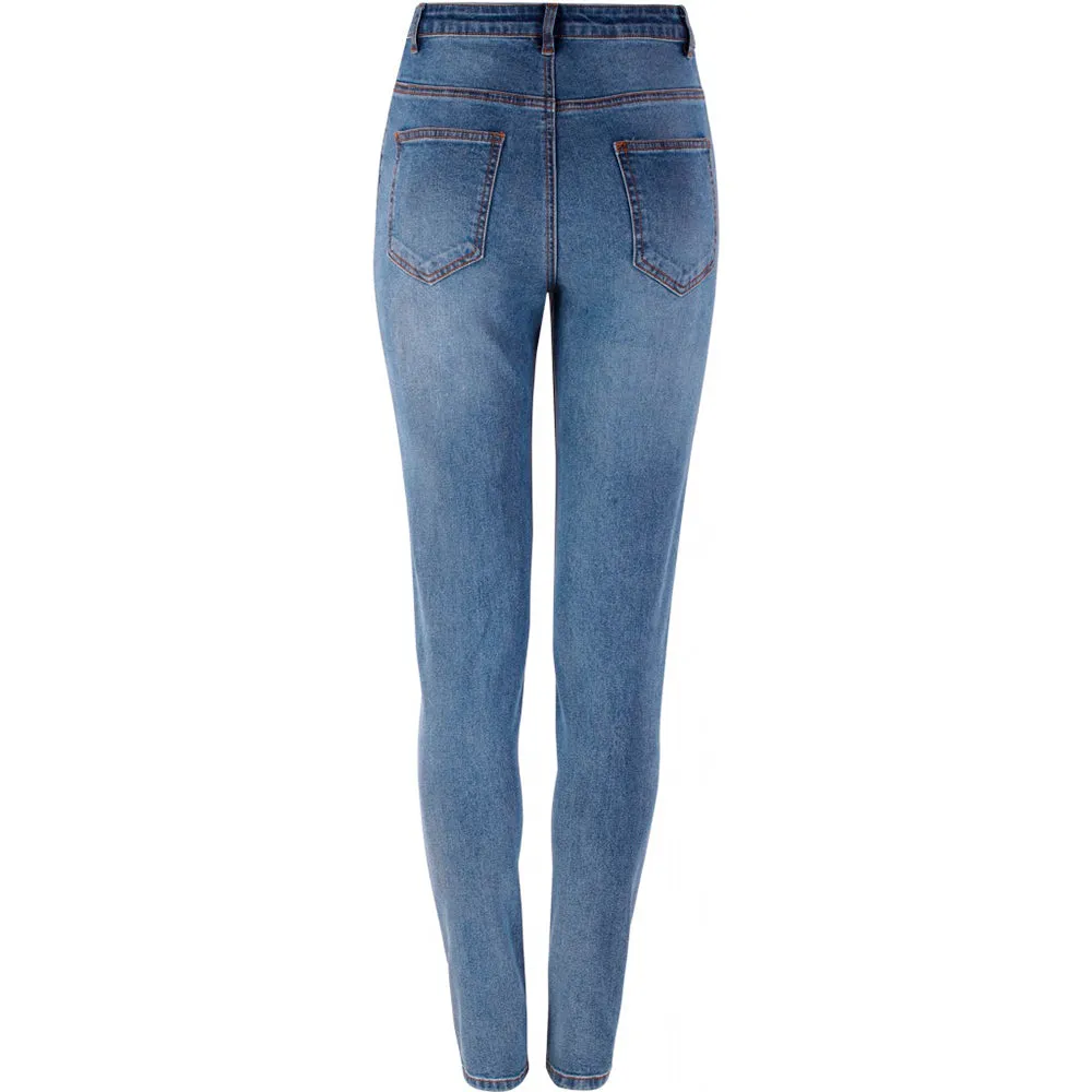 New mid rise slim jeans blue