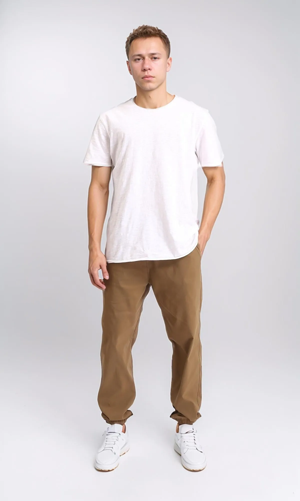 O204257 - Elastic Waist with Drawstring Pants - Peru