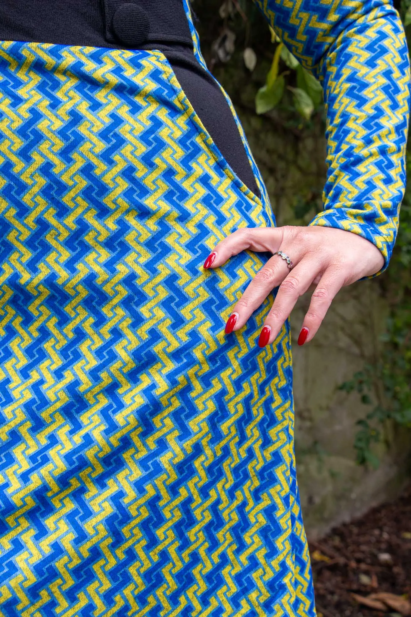 Peggy jurk - retro mimi - vrolijke warme jurk - gemaakt door Tantilly
