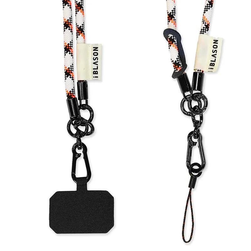 Phone and wristlet straps - White